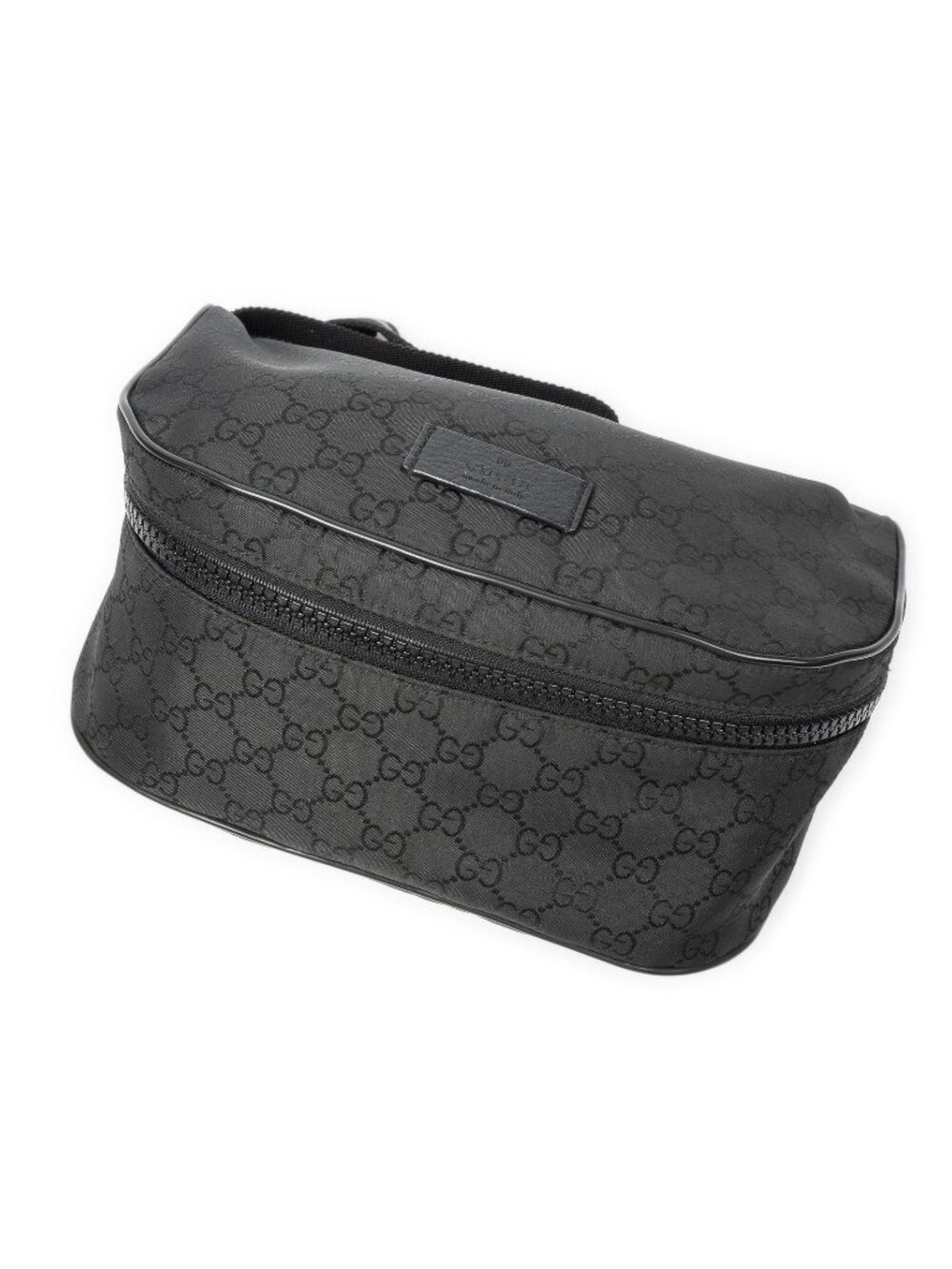 Gucci Web Bum Bag Black GG Nylon Canvas